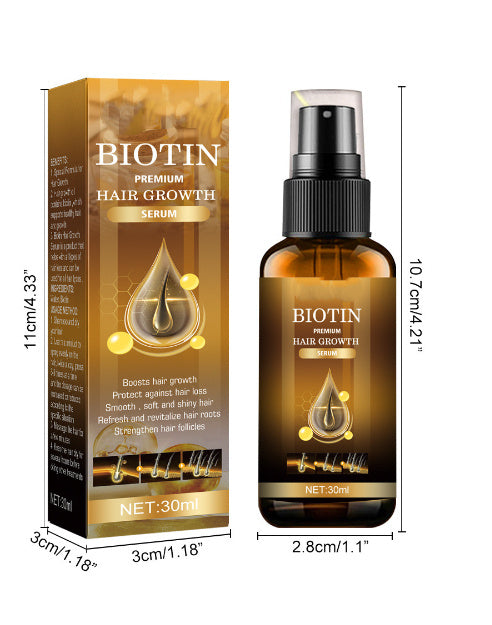 Biotin Hair Growth Spray Tough Hair Massage Scalp Dense Hair